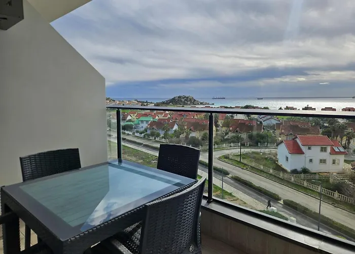 Apartmán Caesar Blue Large With Sea View And Aquapark Boghaz