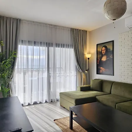 Daire Caesar Blue Large With Sea View And Aquapark *